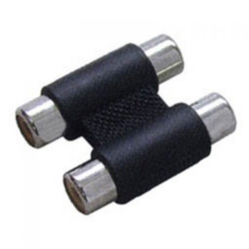 RCA ADAPTOR ΠΛΑΣΤΙΚΟ ΝΙΚΕΛ 2ΘΗΛΥΚΟ/RCA 2ΘΗΛΥΚΟ ΜΑΥΡΟ G048N