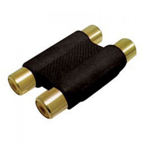 RCA ADAPTOR ΠΛΑΣΤΙΚΟ ΕΠΙΧΡΥΣΟ 2 ΘΗΛΥΚΑ/RCA 2 ΘΗΛΥΚΑ ΜΑΥΡΟ G048G(AD057) YT