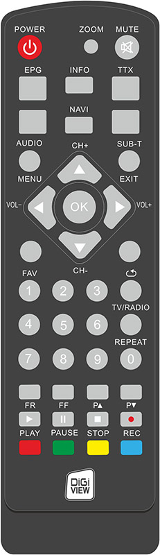 Τηλεχειριστήριο 0129 Τ/Χ για DIGIVIEW DV-5103