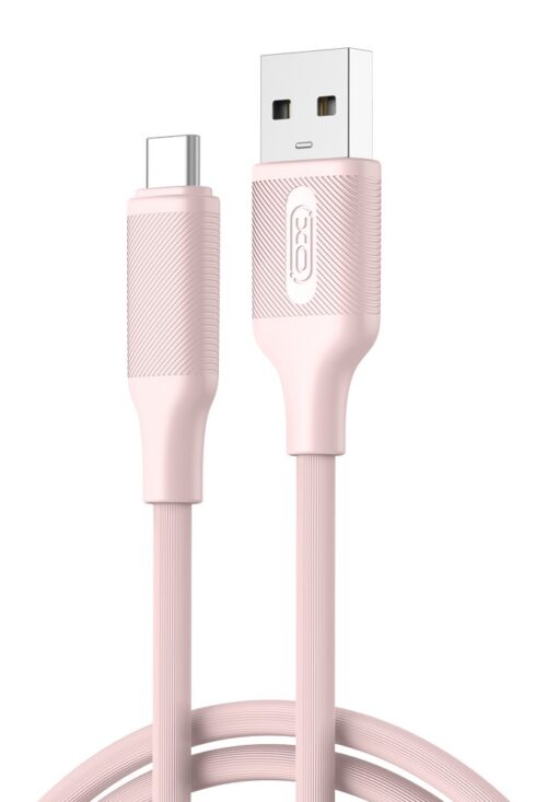 XO NB265 Μινιμαλιστικό Καλώδιο Type-C Ροζ