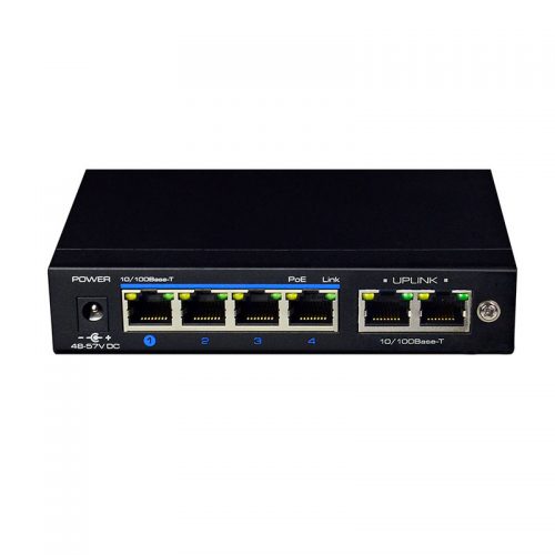 UTEPO UTP3-SW04-TP60 4 Ports PoE Unmanaged Switch 802.3af/802.3at (Dual Uplink Ports)