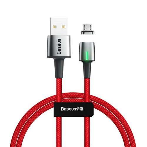 Καλώδιο Baseus Zinc Magnetic MicroUSB 1m – 2,4A κόκκινο