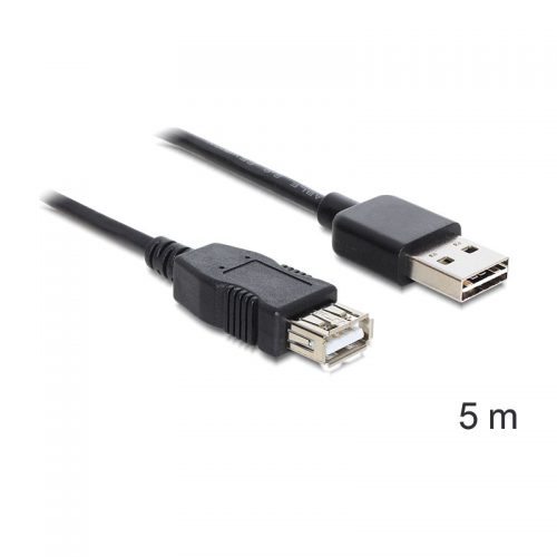 Καλώδιο USB 2.0  USB-A αρσενικό  USB-A θηλυκό 5m