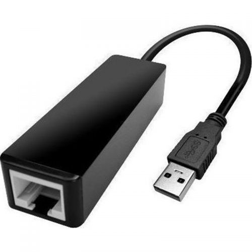 POWERTECH Converter USB 2.0 σε Gigabit Ethernet LAN, 0.2m, Μαύρο