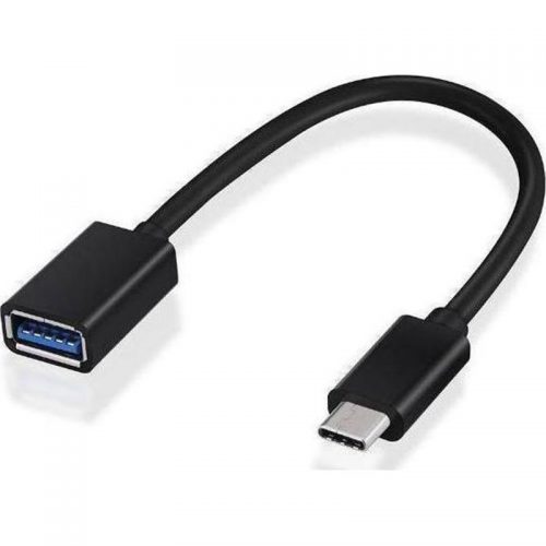 POWERTECH Καλώδιο USB Type-C σε USB 3.1 OTG, ABS, 0.10m, μαύρο