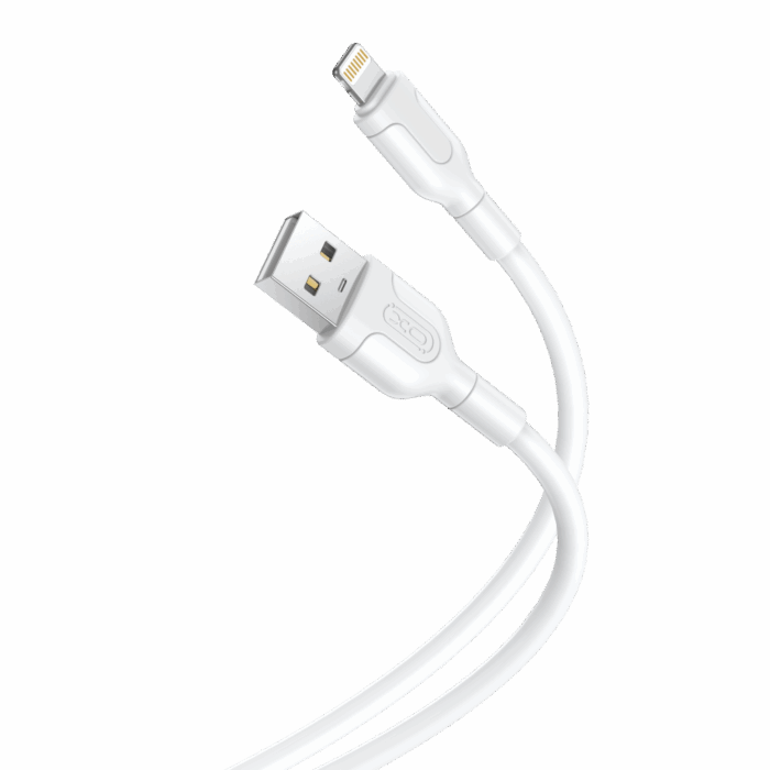 XO NB212 2.1A USB Καλώδιο Φόρτισης για Lightning Άσπρο