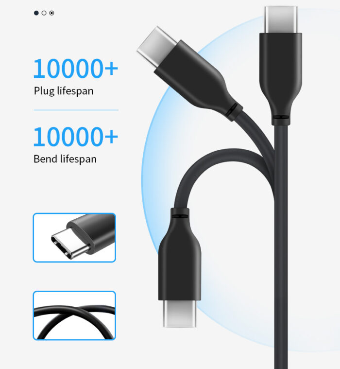 CABLETIME καλώδιο USB-C σε USB CMAMN, 3A, 5Gbps, 1m, μαύρο - Image 5