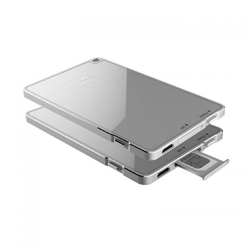 Comma Dual SIM Adapter, Bluetooth 4.0 Mini MoreCard App Realize Sim Dual Standby In One Phone for iPhone, Silver