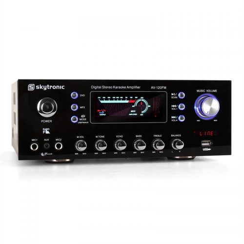 Stereo Karaoke ενισχυτής 2x60W FM / USB Skytronic