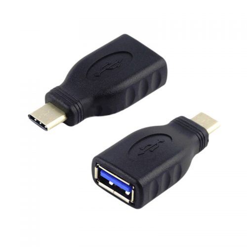 Αντάπτορας USB Type-C (M) σε USB 3.0 (F) Powertech μαύρος