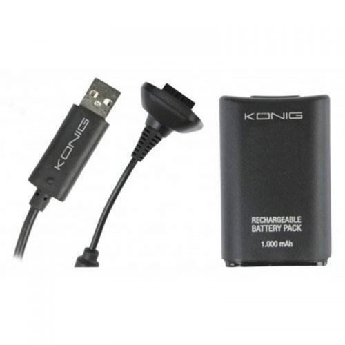 Σετ παιχνιδιού και φόρτισης για Xbox 360 ™ KONIG GAMX360-POWKIT