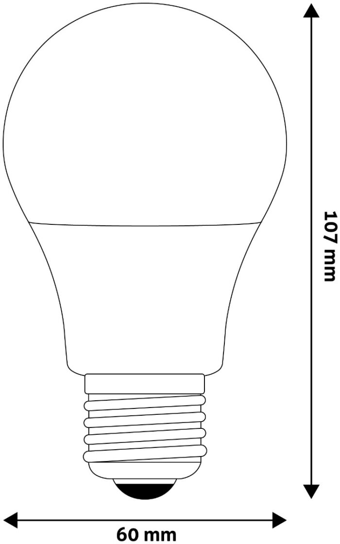 Avide LED Κοινή A60 8W E27 Λευκό 4000K - Image 2