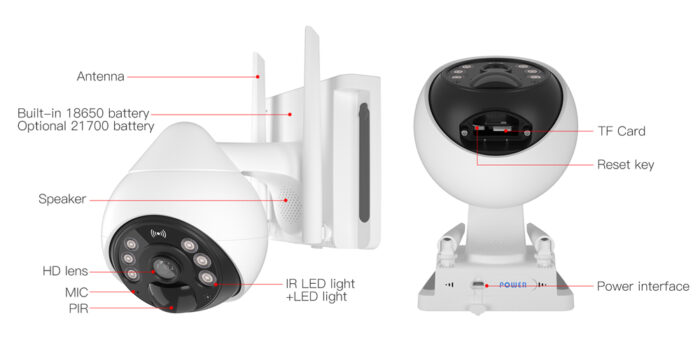 VSTARCAM smart ηλιακή κάμερα CB69, 10000mAh, IP66, 3MP, WiFi, PTZ - Image 4