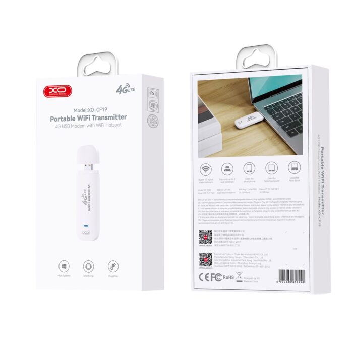 XO CF19 Φορητός Πομπός WiFi (χωρίς κάρτα 4G) - Image 4