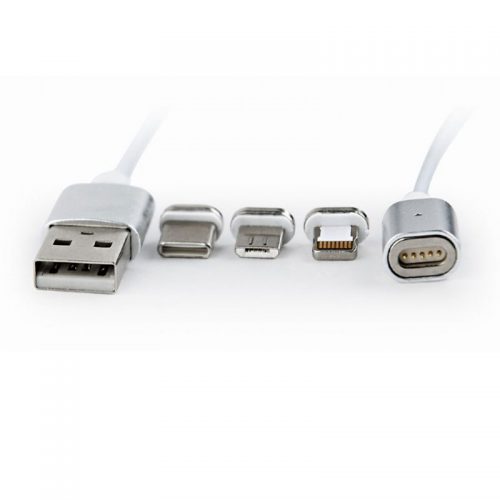 Καλώδιο φόρτισης 3in1 micro USB/Lightning/Type-C μαγνητικό 1m CABLEXPERT