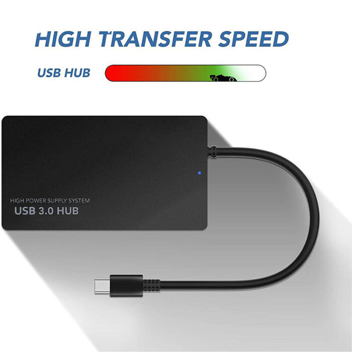 Μετατροπέας USB C Docking Station Hub 4 σε 1 USB 3.1 Type C σε 4 Θύρες USB 3.0 - Image 5