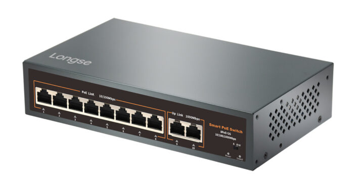 LONGSE PoE switch HT82GA με 8x LAN & 2x WAN θύρες, 10/100/1000Mbps - Image 2