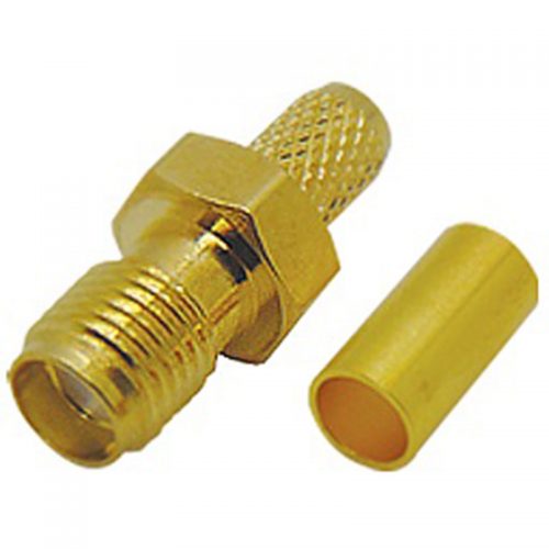 SMA ΘΗΛΥΚΟ CRIMP RG58, BRASS, GOLD PLATED, TEFLON TP2-059 JYC