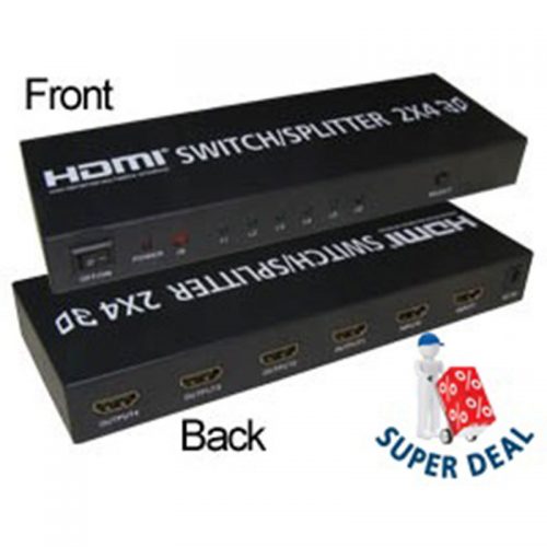 Data Switch HDMI οικονομίας 2 ΙΝ 4 OUT