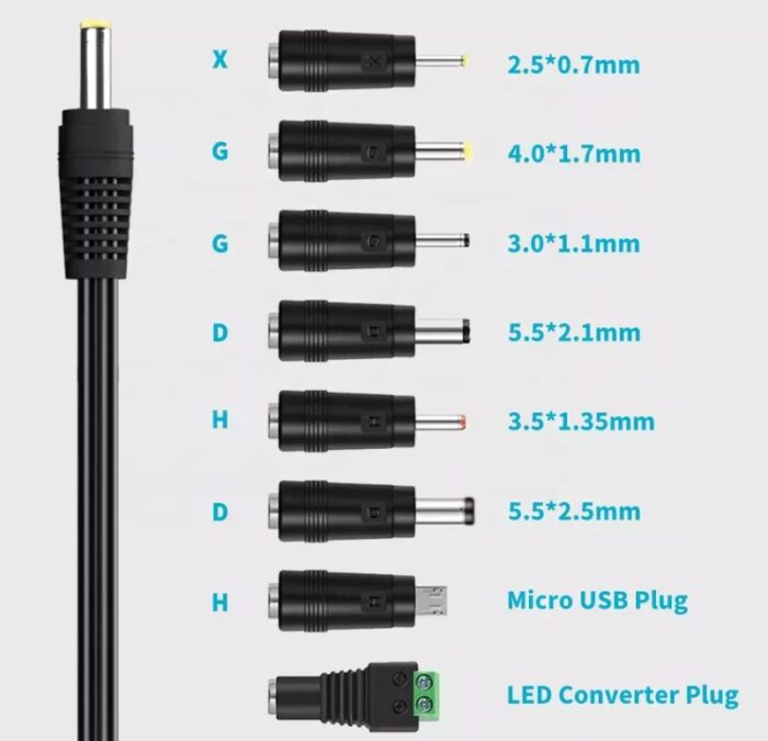 Τροφοδοτικό  41W Switching με 8 κεφαλές - Image 3