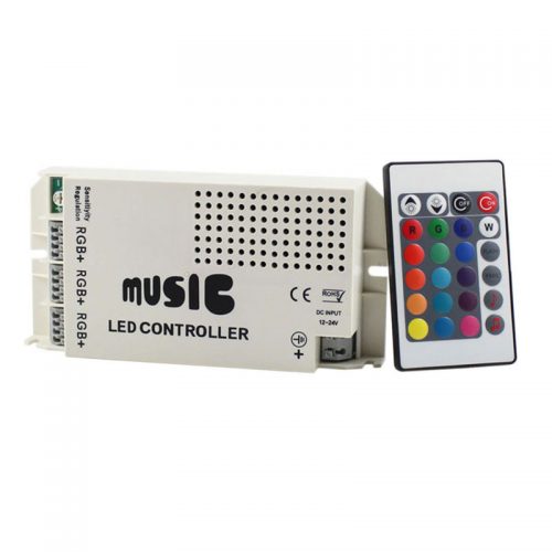 Music Controller for LED RGB Light Strip 12V 60W – Λευκό