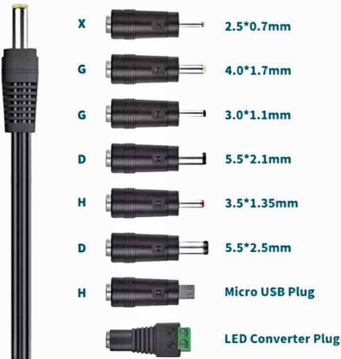 Τροφοδοτικό  41W Switching με 8 κεφαλές - Image 5